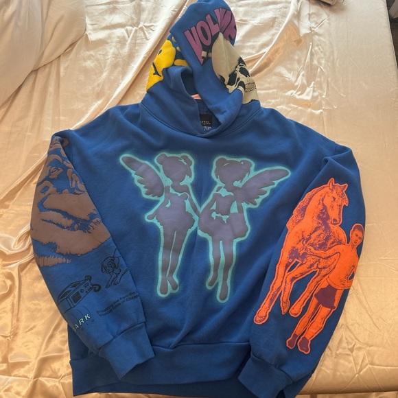 Blue Graphic Hoodie